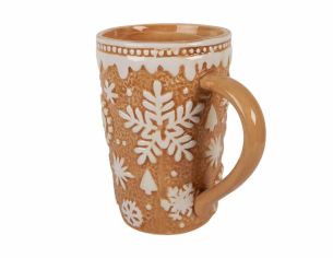 Grand mug façon pain d’épices flocons 575 ml