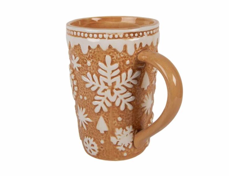 Grand mug façon pain d’épices flocons 575 ml