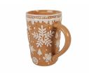 See slide Grand mug façon pain d’épices flocons 575 ml