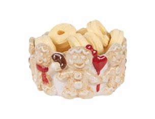 Bol décoratif avec pain d'épices D14 cm