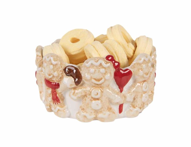 Bol décoratif avec pain d'épices D14 cm