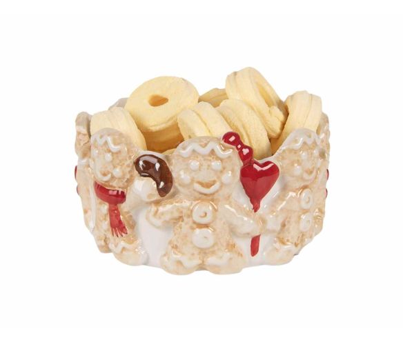Bol décoratif avec pain d'épices D14 cm