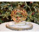 Voir la slide Photophore baroque bordeaux verre soufflé D 15 cm arrière