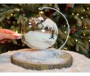 Voir la slide Photophore de Noël ange verre soufflé D 15cm côté
