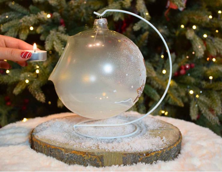 Photophore pain d'épice verre soufflé D 15 cm