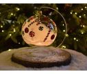 See slide Photophore de Noël sucres d'orge verre D 15 cm avec la bougie