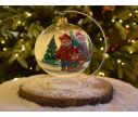 See slide Photophore de Noël oursons verre soufflé D 15 cm