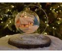 Voir la slide Photophore chalet enneigé verre soufflé D 15 cm