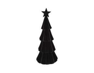 Sapin décoratif noir floqué...