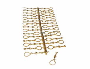 Crochets dorés chic pour boule de Noël 30 pcs