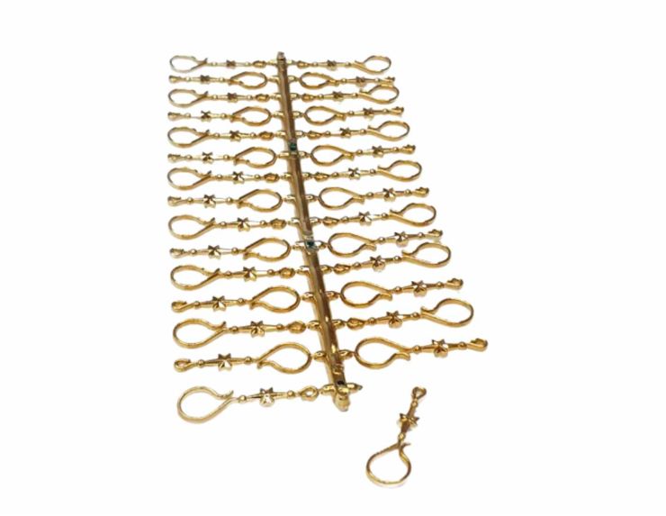 Crochets dorés chic pour boule de Noël 30 pcs