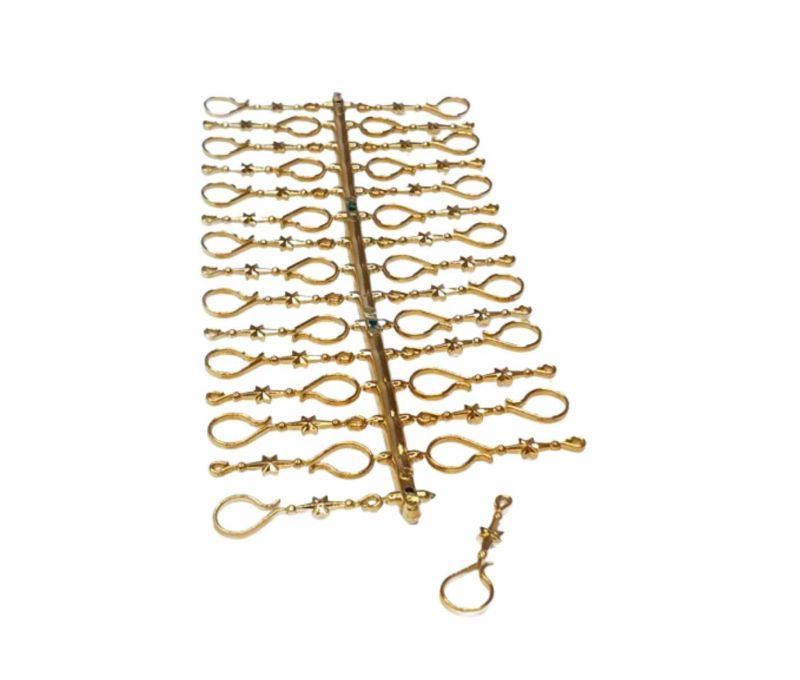 Crochets dorés chic pour boule de Noël 30 pcs