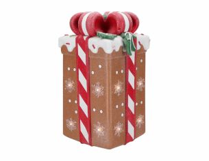 Décoration cadeau lumineux H 41 cm