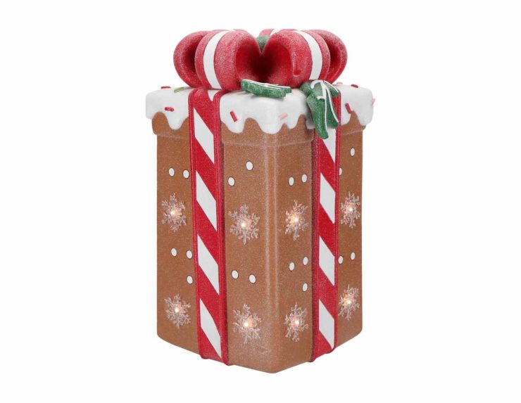 Décoration cadeau lumineux H 41 cm
