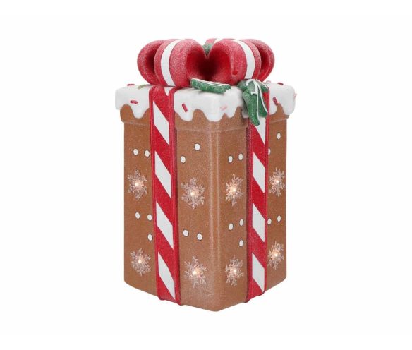Décoration cadeau lumineux H 41 cm