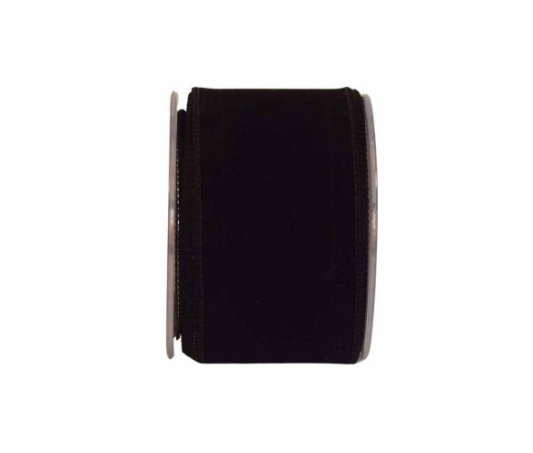 Ruban de Noël velours noir chic H7cm x 9m
