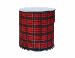 Ruban de Noël tartan vintage 15cm x 18m