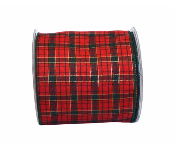 Ruban de Noël tartan vintage 15cm x 18m