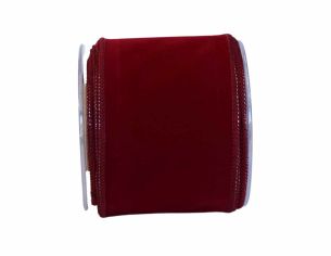 Ruban bordeaux velours 9cm x 9m
