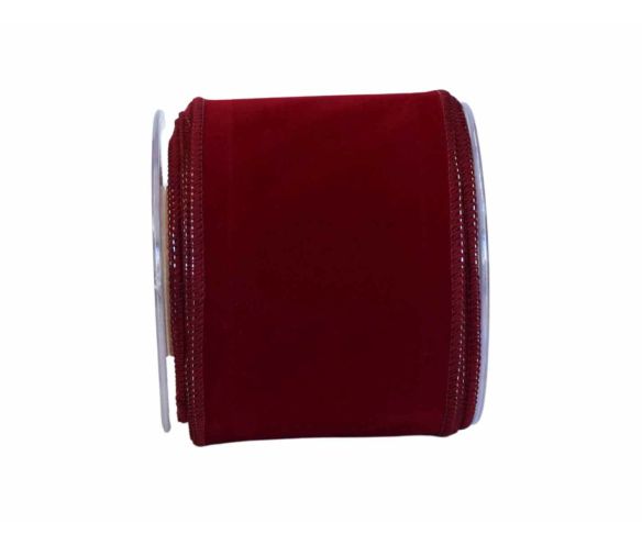 Ruban bordeaux velours 9cm x 9m