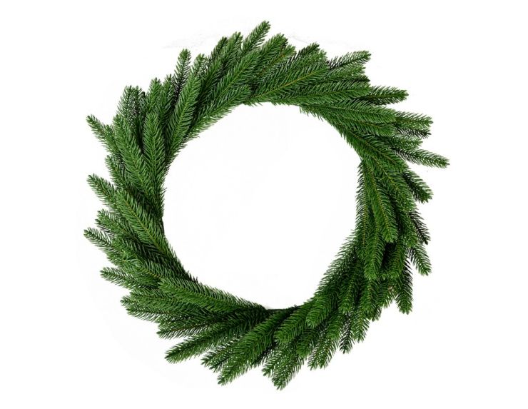 Couronne de sapin artificielle verte Ø63 cm