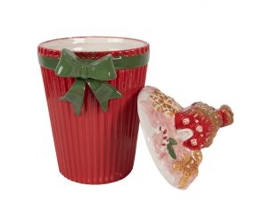 Boîte maison pain d’épice céramique H 27 cm