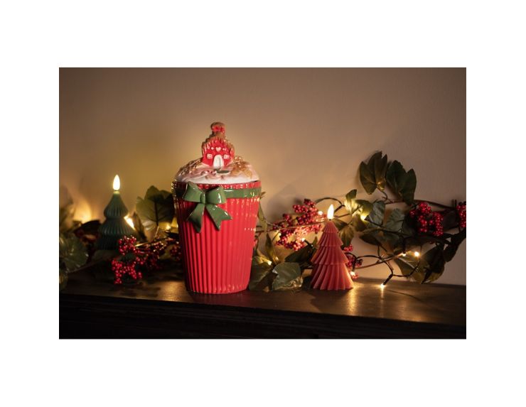 Boîte maison pain d’épice céramique H 27 cm