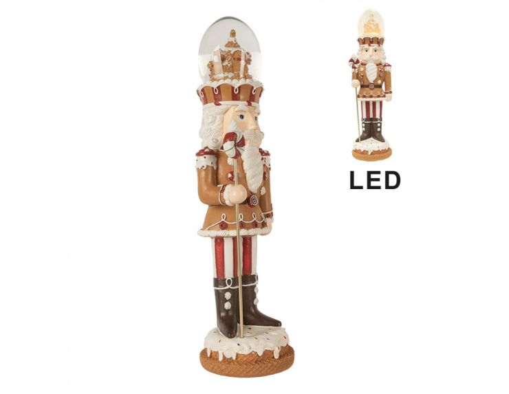 Décoration casse-noisette musical LED 48 cm