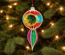 Voir la slide Suspension de Noël vintage goutte Aurora verre soufflé réflecteur rouge turquoise violet vert H19cm - Lilosquare