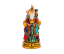 Voir la slide Suspension de Noël rois mages verre soufflé fait main peint rouge vert or H18cm - Lilosquare