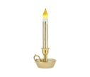 Voir la slide Bougie de Noël LED blanc or bougeoir doré flamme LED H32cm - Lilosquare