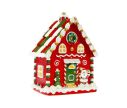Voir la slide Maison pain d'épices Noël LED rouge vert blanc Père Noël H25cm - Lilosquare