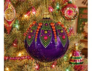 Boule de Noël verre soufflé...