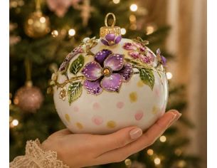 Boule de Noël luxe blossom...