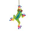 Voir la slide Vitrail grenouille fusing multicolore vert jaune orange rose cristaux Preciosa bleu turquoise suspension déco 17cm - Lilosquare