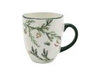 Voir la slide Tasse Noël céramique blanche branches sapin vert décorations boules cœur sucre d'orge liseré vert anse verte 300ml - Lilosquare