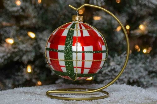boule de Noël tartant