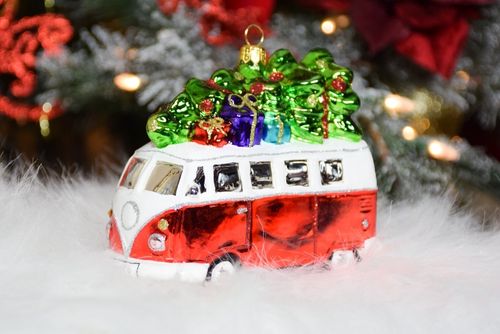 Boules de Noël décoratives en verre soufflé