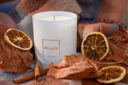 bougie orange cannelle