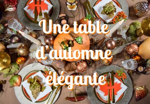 Décorer une table d'automne élégante